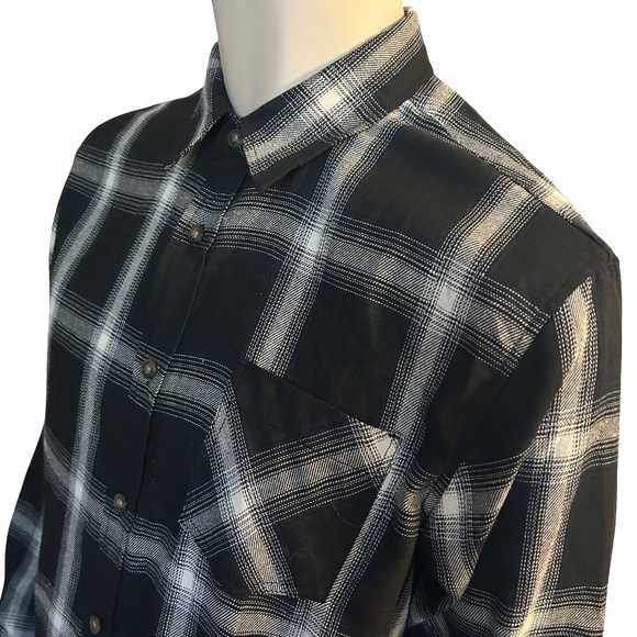 Jachs New York Shirt Recycled Flannel Plaid Tartan Cotton Blend Save the World - Picture 7 of 13